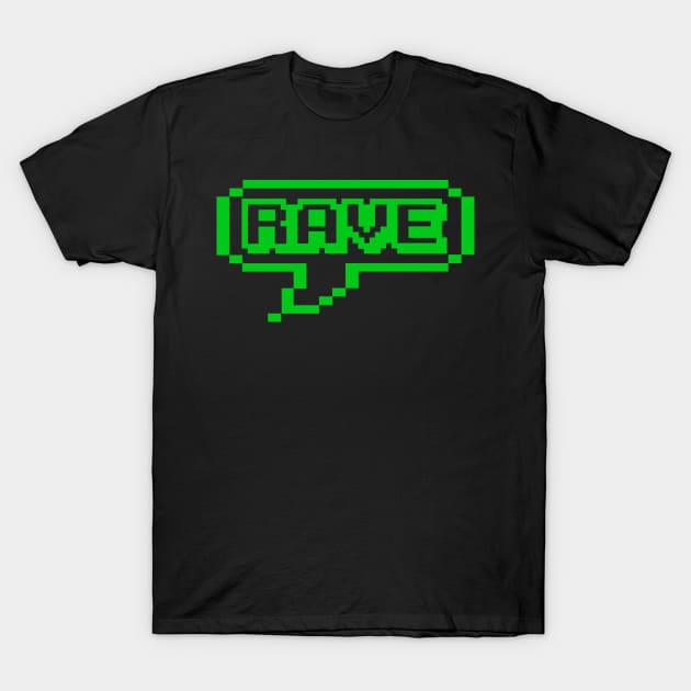 RAVE MUSIC LOVERS - collector green fluo edition T-Shirt by BACK TO THE 90´S